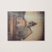 放棄された農村教会 ジグソーパズル (横)