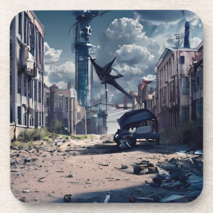 放棄された都市 Post Apocalypse Dystopian World コースター