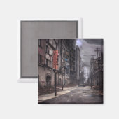 放棄された都市 | Post Apocalytic Dystopian World マグネット (正面/裏面)
