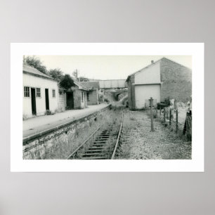 放棄された鉄道駅Watchet Somersetの写真 ポスター