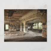 放棄された離れ建物から減衰はがき ポストカード (正面)