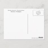 放棄された難破船の白黒写真 ポストカード (裏面)