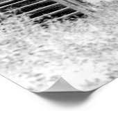 放棄された2階建てハウス – ネガティブ ポスター (角)