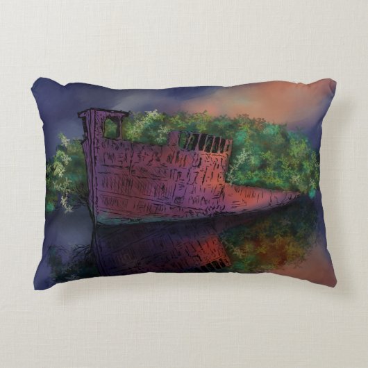 放棄されたSSアーフィールドのアクセント枕 アクセントクッション (正面)