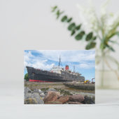 放棄されたTSS Duke of Lancaster船 シーズンポストカード (スタンド正面)