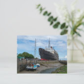 放棄されたTSS Duke of Lancaster船 シーズンポストカード (スタンド正面)