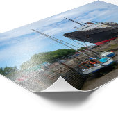 放棄されたTSS Duke of Lancaster船 フォトプリント (角)