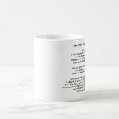 放棄のマグの神の祈りの言葉への降伏 コーヒーマグカップ (中央)