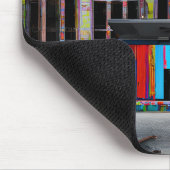 放棄カラフル建物アイアート マウスパッド (コーナー)