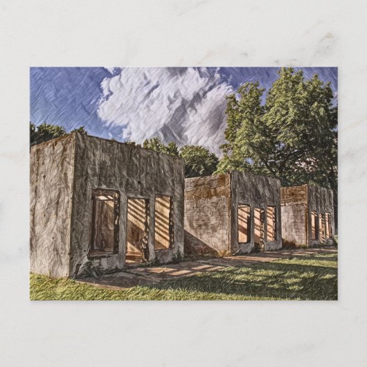 放棄ルート66モーテ絵を描ルズ ポストカード (正面)