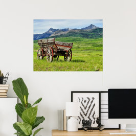 放棄ワゴン枠プリント ポスター