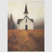 放棄素朴された教会絵を描の切り離し 薄葉紙 (正面)