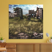 放棄 アーバンポスト黙示録アート キャンバスプリント (インサイチュ (リビング))