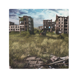 放棄 アーバンポスト黙示録アート メタルプリント