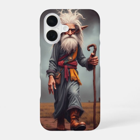 放浪のエルフの魔法使い iPhone 16ケース (裏面)