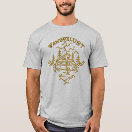 放浪のキャンパーバン・アドベンチャー・ネイチャーTシャツ Tシャツ