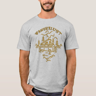 放浪のキャンパーバン・アドベンチャー・ネイチャーTシャツ Tシャツ