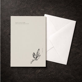 放浪のツバメ - 内向的なヴィンテージ フラット カード