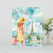 放浪の女の旅行水彩紙シート (スタンド正面)