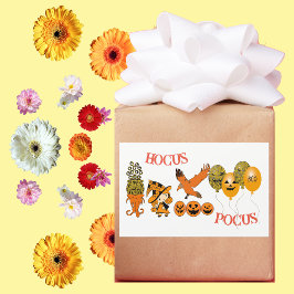 放浪の魔女ジャックOランタンレイヴンHocus Pocus 長方形シール