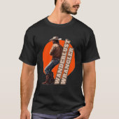 放浪カウボーイTシャツ - 冒険が待っている Tシャツ (正面)