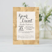 放浪者が···」 旅行引用文オンヴィンテージ紙 招待状 (スタンド正面)