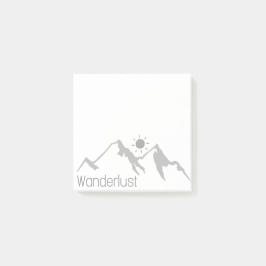 放浪者の自然山と太陽の柱 ポストイット (正面)