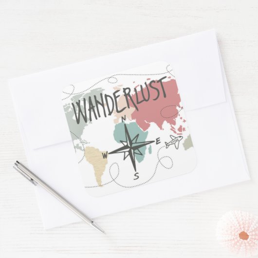 放浪 スクエアシール (封筒)