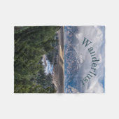 放浪 フリースブランケット (正面(横))