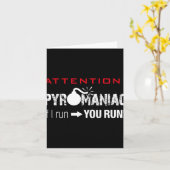 放火狂 もし私が走ったらあなたも走って 花火 面白い 発火物 カード (黄色い花)