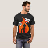 放火魔の家族 父 息子 娘 パロディ Tシャツ (正面フル)