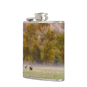 放牧エルクカップルのフラスコ フラスク (左)