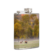 放牧エルクカップルのフラスコ フラスク (右)