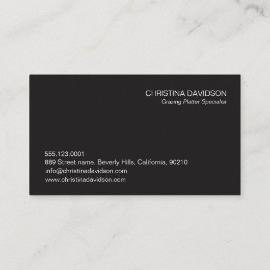 放牧プラッタの写真ショーケーモダンス 名刺 (裏面)