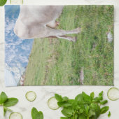 放牧牛のキッチンタオル キッチンタオル (折り畳み)