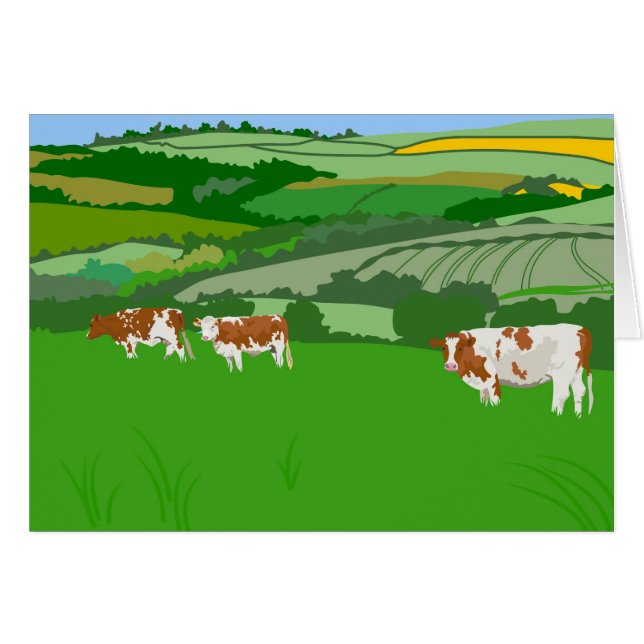 放牧牛 (正面横)