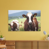 放牧牛 キャンバスプリント (インサイチュ (リビング))
