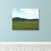 放牧羊 キャンバスプリント (インサイチュ (ウッドフロア))