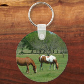放牧馬のシーン キーホルダー (正面)