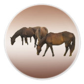 放牧馬セラミックノブ セラミックノブ (正面)