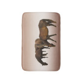 放牧馬動物風呂マット バスマット (正面縦)