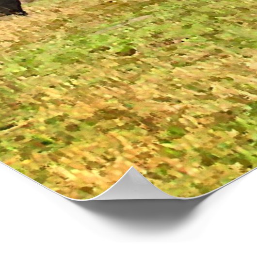 放牧馬 ポスター (角)