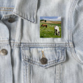 放牧馬 缶バッジ (インサイチュ)