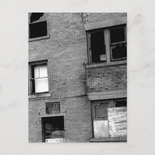 放置されたアパートメント 賃貸 ポストカード (正面)