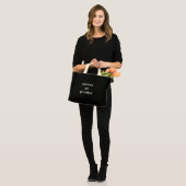 放置された前向きトートバッグ ミニトートバッグ (正面(モデル))