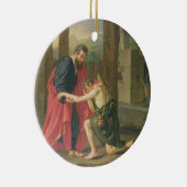 放蕩な息子1823年のリターン(canvaの油 セラミックオーナメント (右)