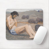 放蕩な息子、c. 1879年(麻布の油) マウスパッド (マウス)