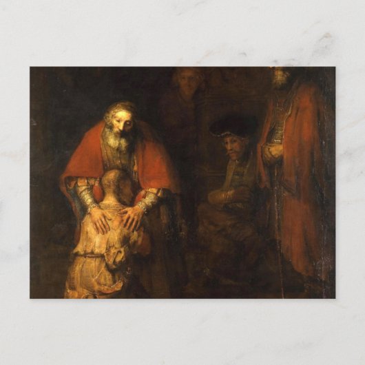 放蕩息子の帰還絵画 ポストカード (正面)