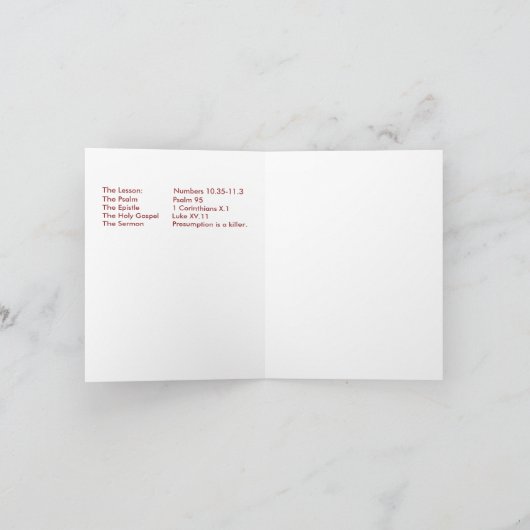 放蕩息子の帰還 カード (内部)