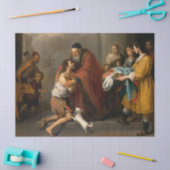 放蕩息子の帰還、1670年ムリロ 薄葉紙 (クラフト)